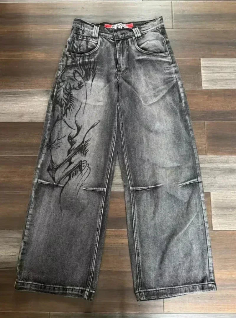 Joker embroidered jeans