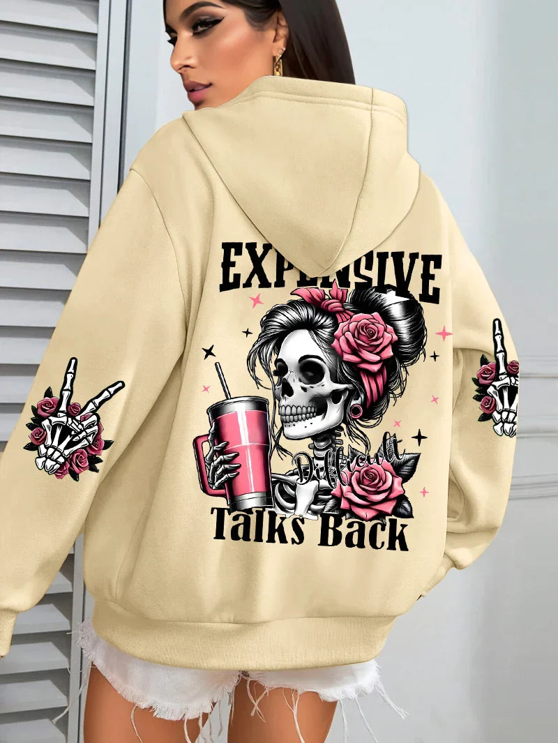 Funny Graphic Fleece Hoodie