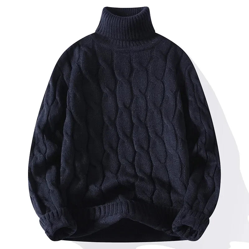 Men’s Turtleneck Knit Sweater