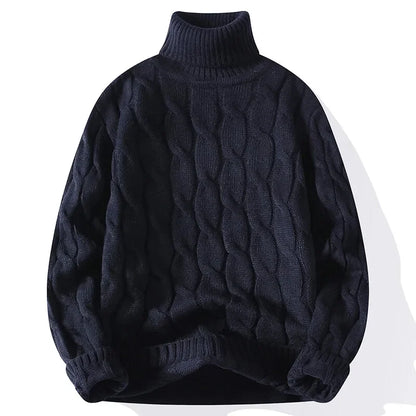 Men’s Turtleneck Knit Sweater