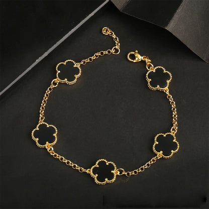 Five Leaf Flower Bracelet