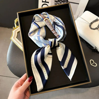 Luxury Print Silk Square Scarf