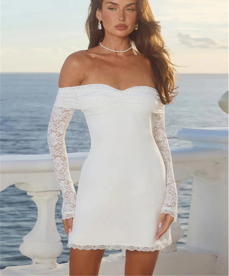 Off Shoulder Mini Party Dress