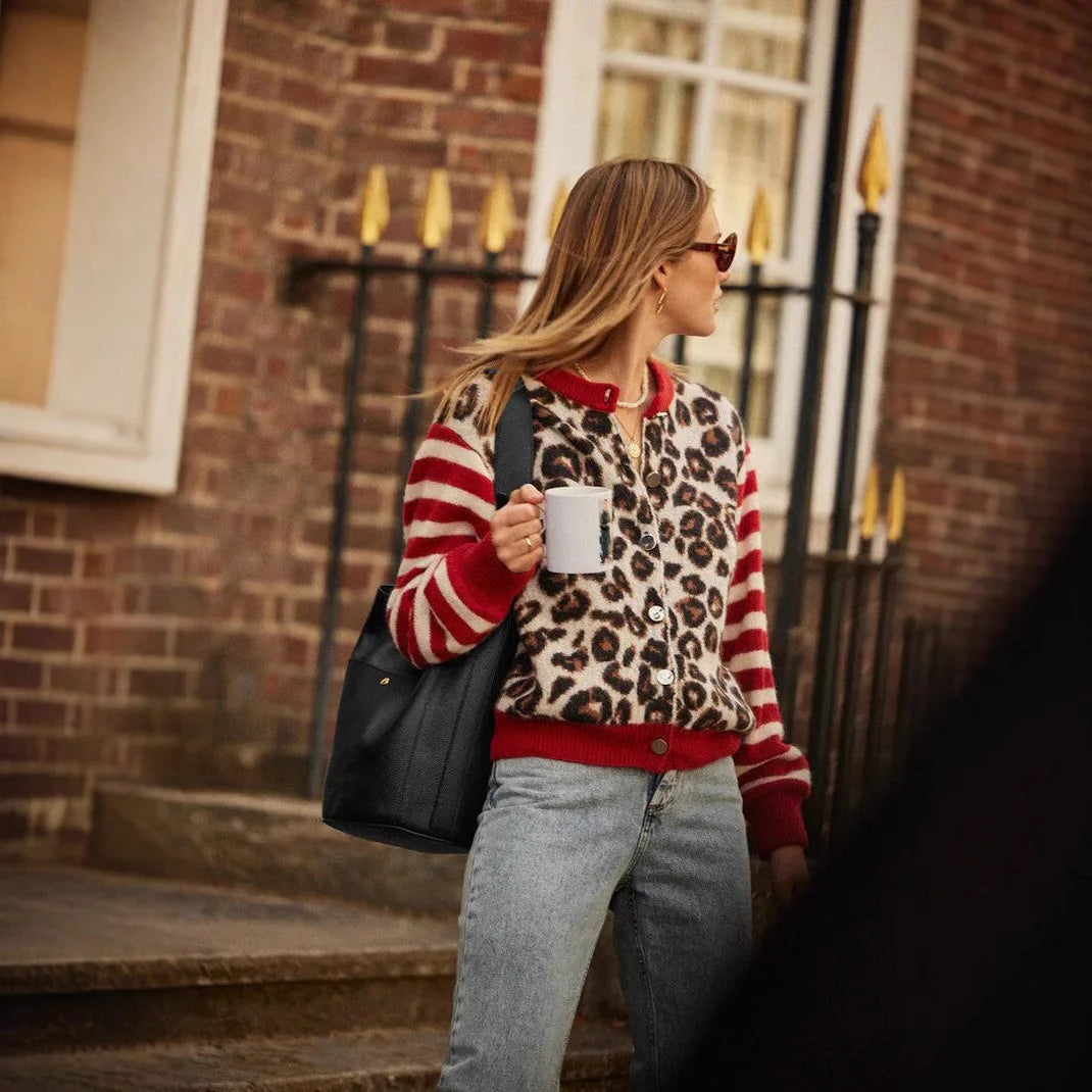 Leopard Knit Sweater