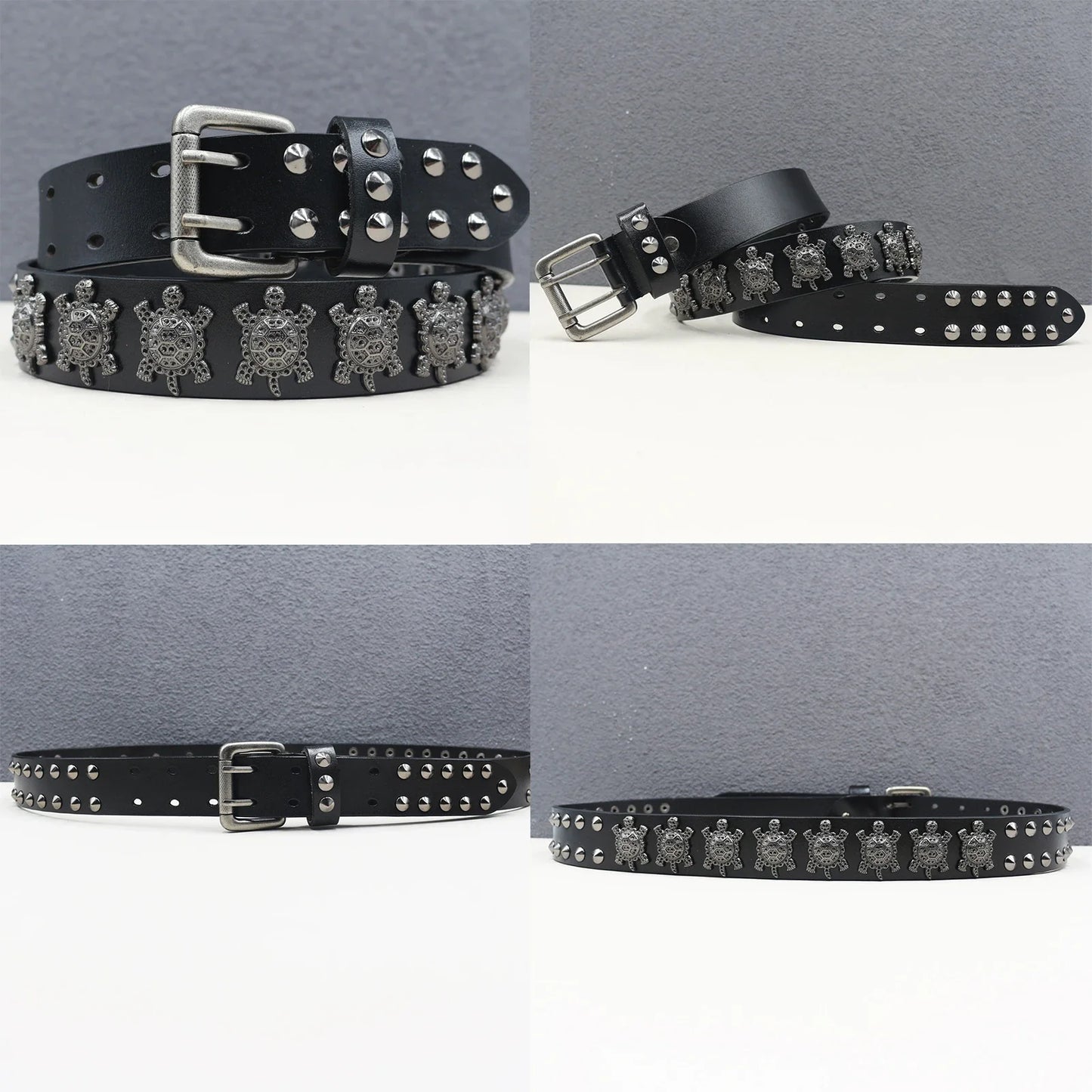 Heavy duty leather belt