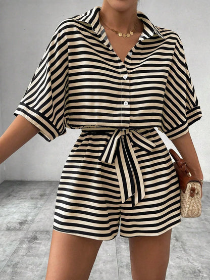 Striped Two-Piece Set