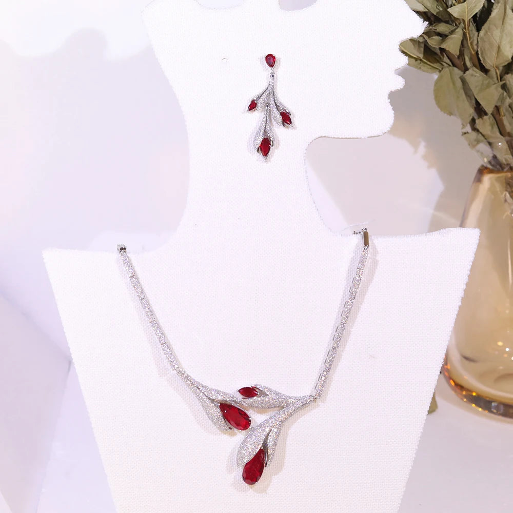 Tulip Crystal Bridal Jewelry Set