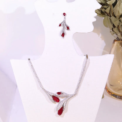 Tulip Crystal Bridal Jewelry Set