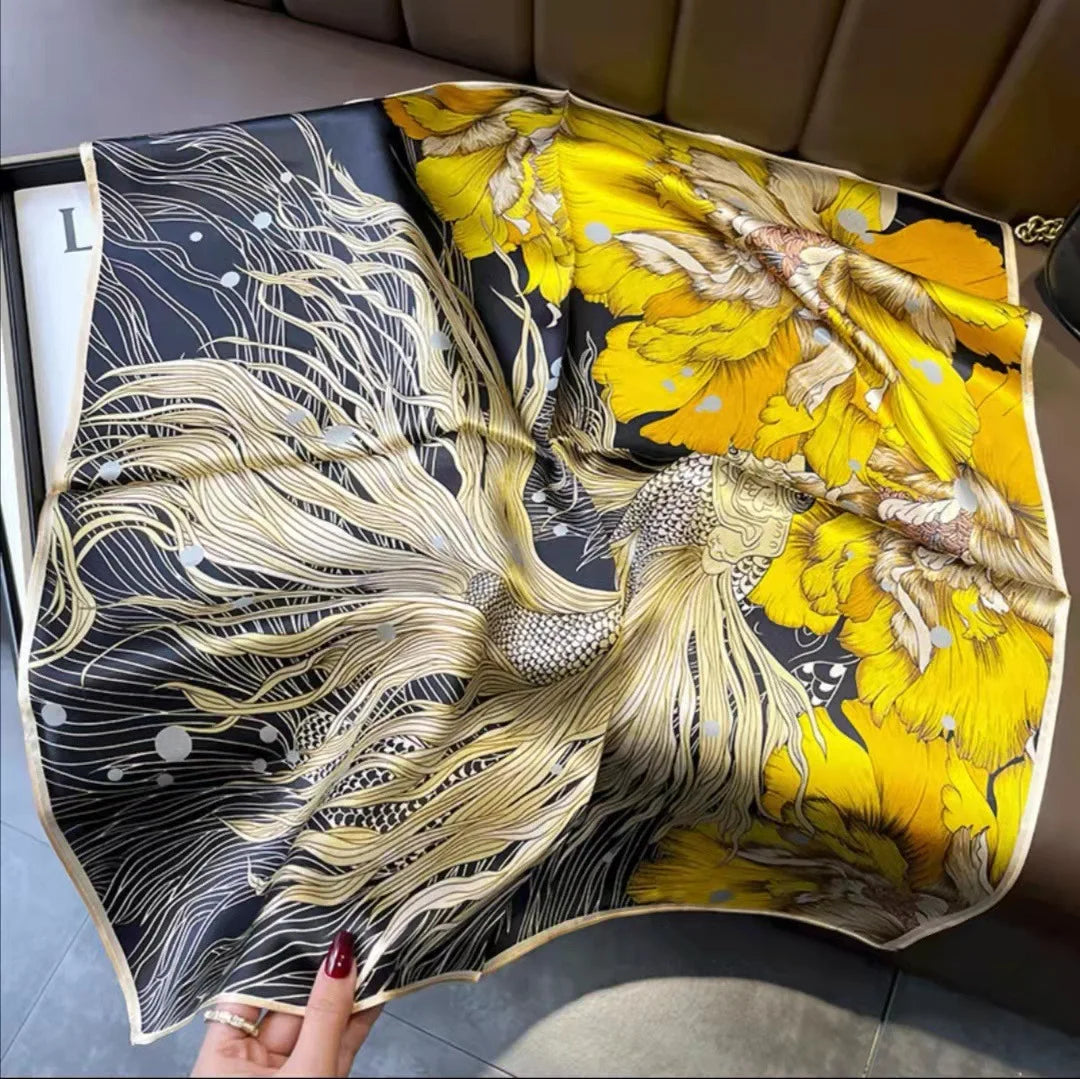 High-End Small Silk Scarf