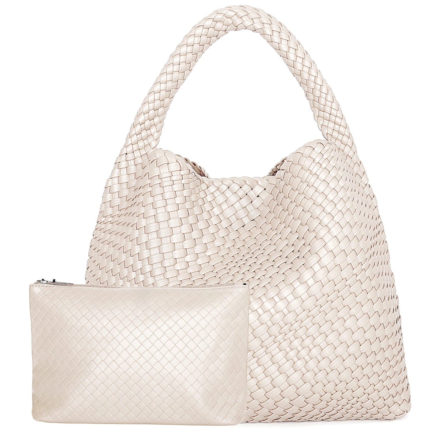 Woven Leather Tote