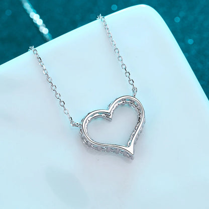 Moissanite Heart Necklace