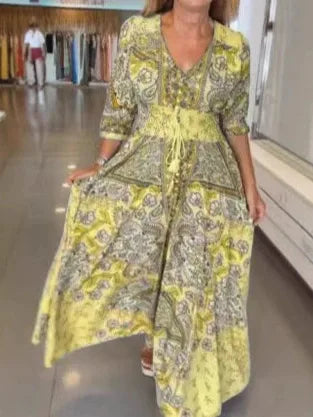 Boho Floral Maxi Dress