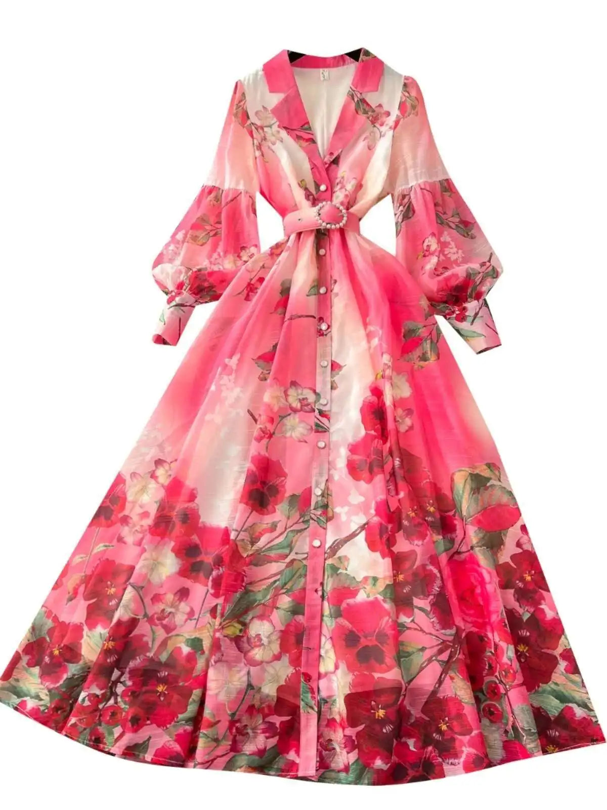 Floral Pearl Maxi Dress