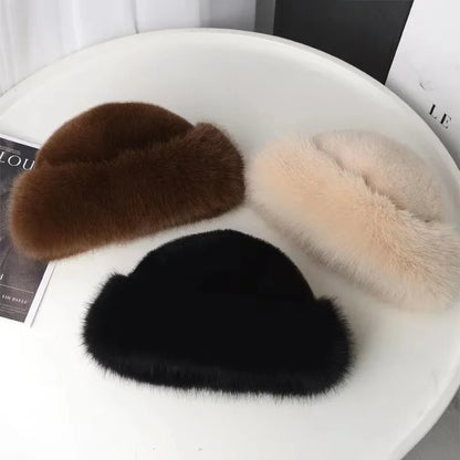 Women's Plush Fur Caps