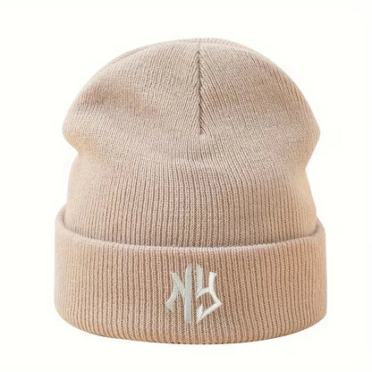 Embroidered Unisex Knit Beanie