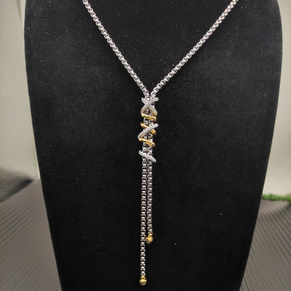 Sterling Silver Tassel Pendant Necklace