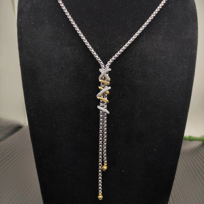 Sterling Silver Tassel Pendant Necklace