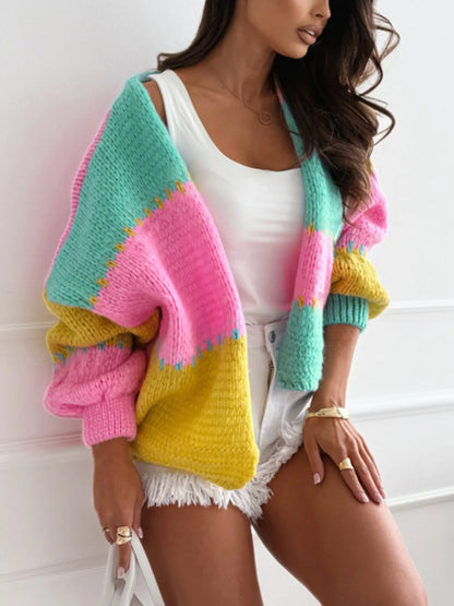 Contrast Color Sweater