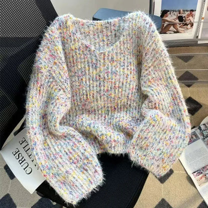 Lazy Wind V-Neck Sweater