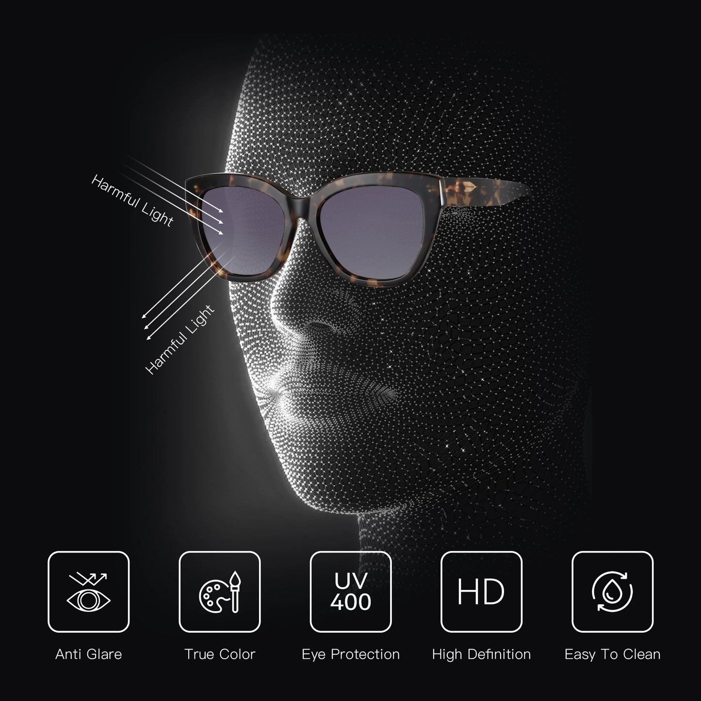 Butterfly Polarized Acetate Sunglasses