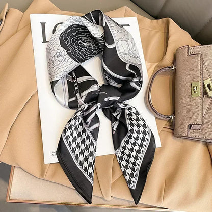 Luxury Print Silk Square Scarf