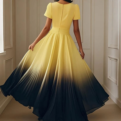 Elegant Gradient Maxi Dress