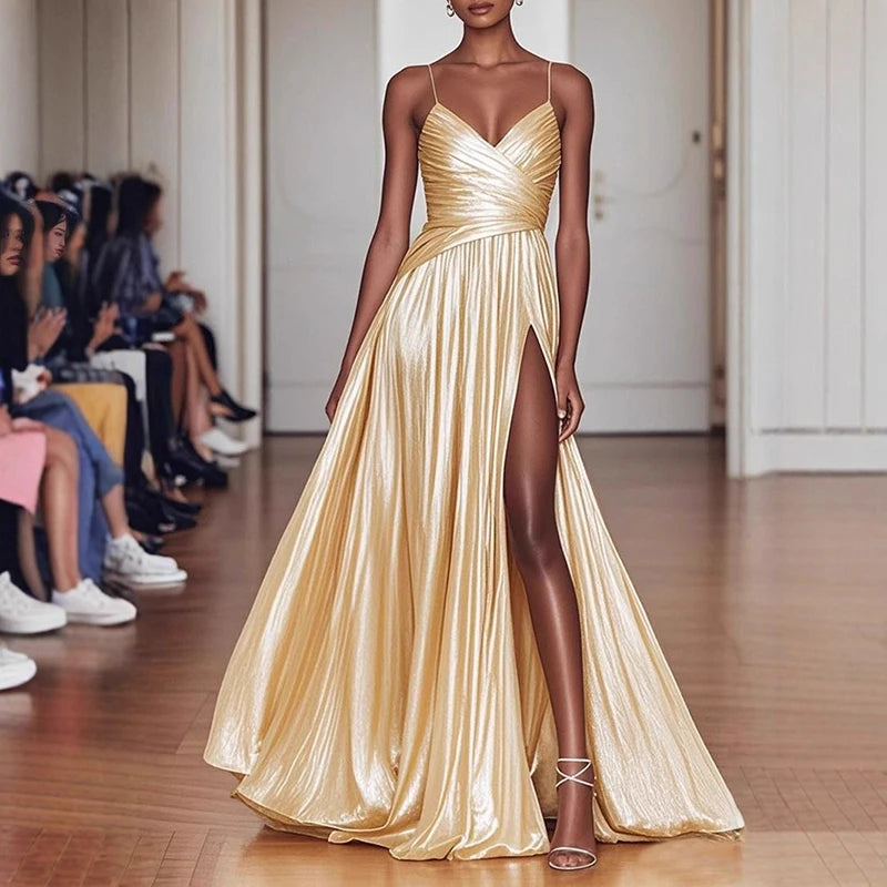 Luxury High Split Dress