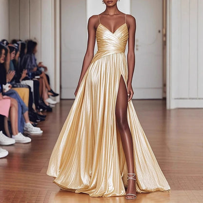 Luxury High Split Dress