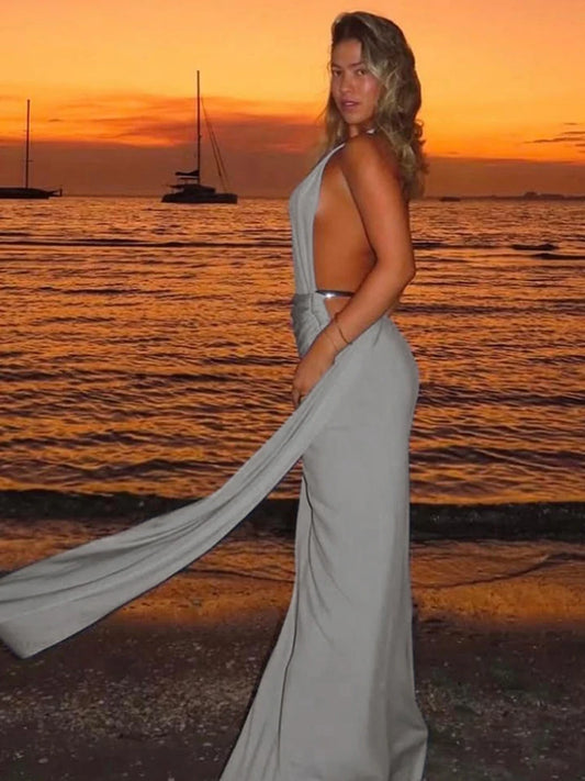 Elegant One-Shoulder Maxi Dress