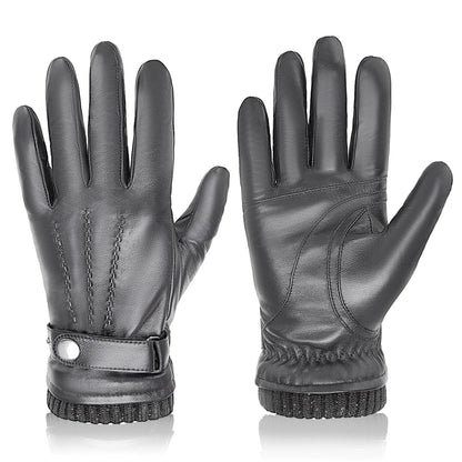 Sheepskin Leather Winter Gloves