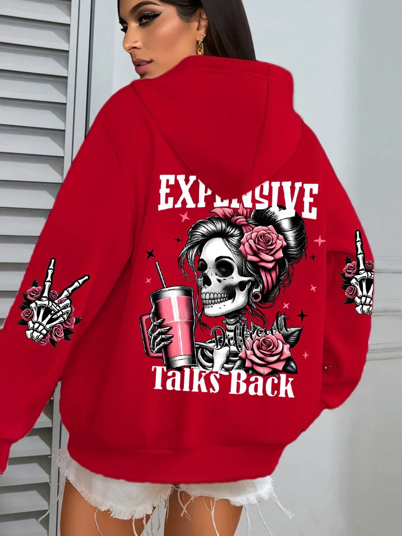 Funny Graphic Fleece Hoodie