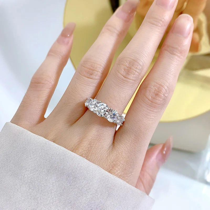 5-Stone Moissanite Wedding Ring