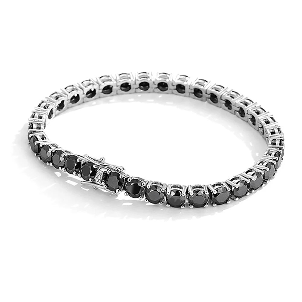 Black Moissanite Tennis Bracelet