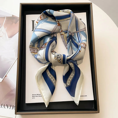 Elegant Silk Feel Square Scarf