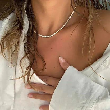 Moissanite Tennis Necklace
