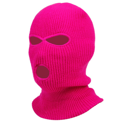 Solid Color Masked Knit Beanie