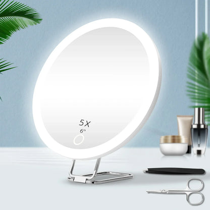 6-Inch Magnifying Mirror with Light