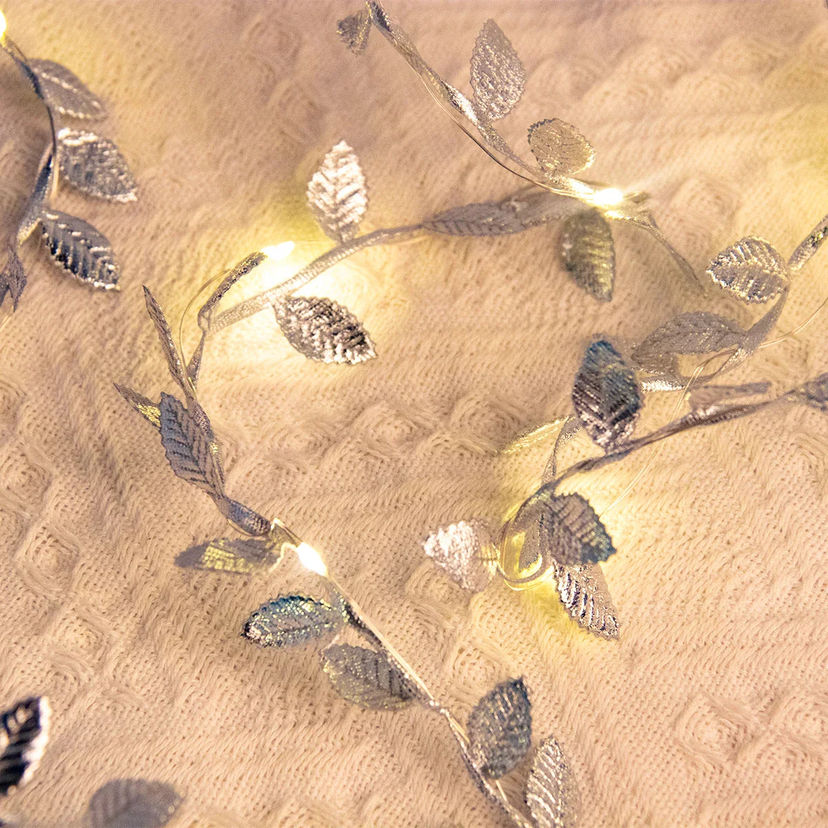 Golden Leaves Xmas Lights