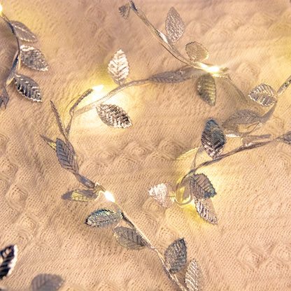 Golden Leaves Xmas Lights