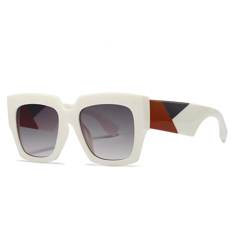 Oversized Square Retro Sunglasses UV400