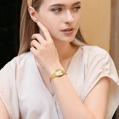 Gold Octagonal Watch