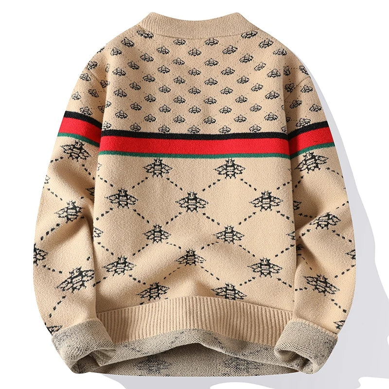 Bee Embroidery Cashmere Sweater