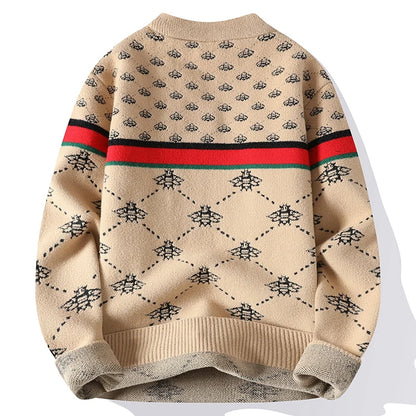 Bee Embroidery Cashmere Sweater