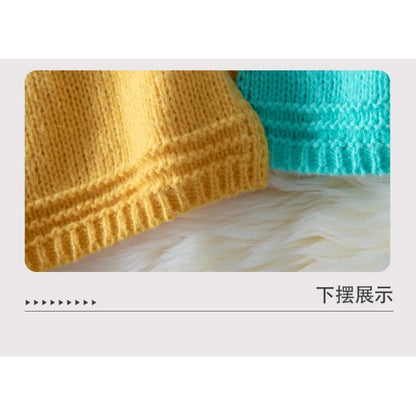 Contrast Color Sweater