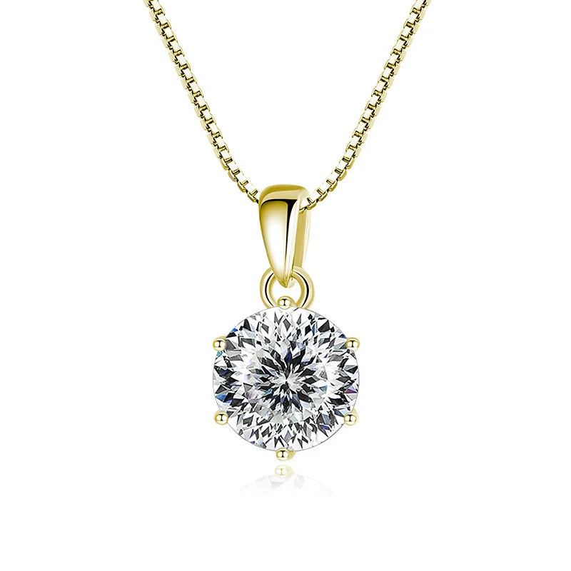 Moissanite Pendant Necklace