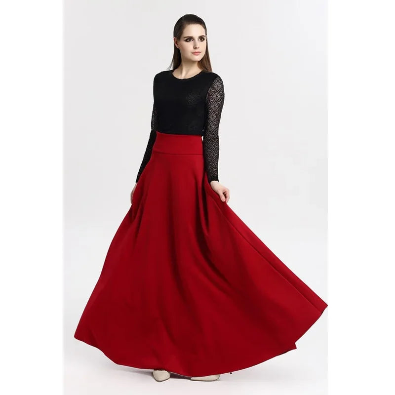 High Waist Party Maxi Skirt