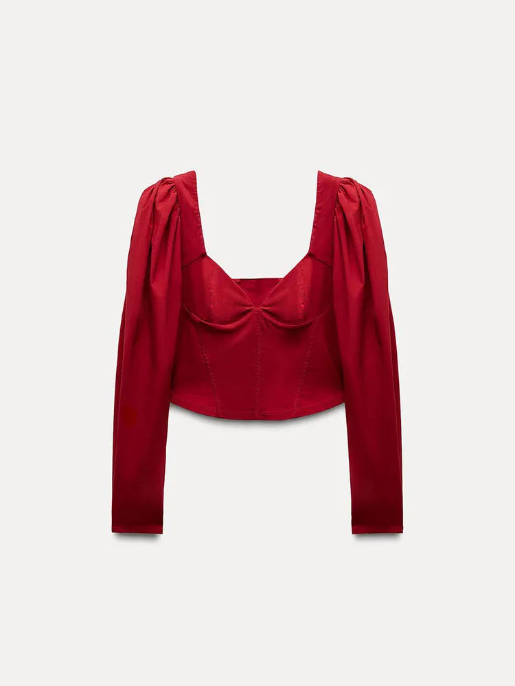 Heart Collar Top