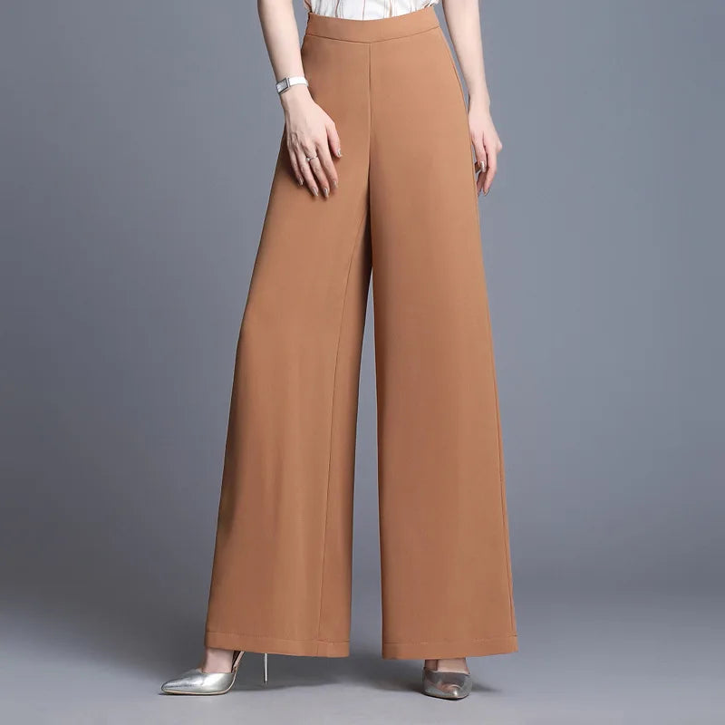 Wide Leg Chiffon Pants