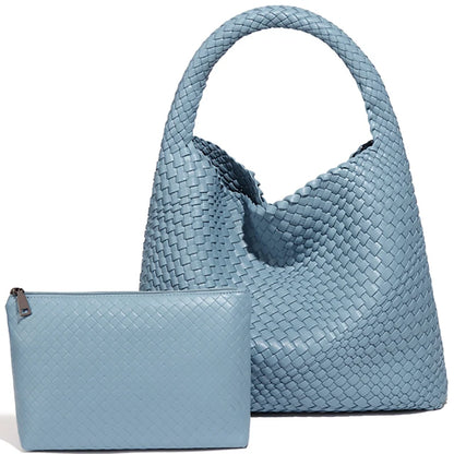 Woven Leather Tote