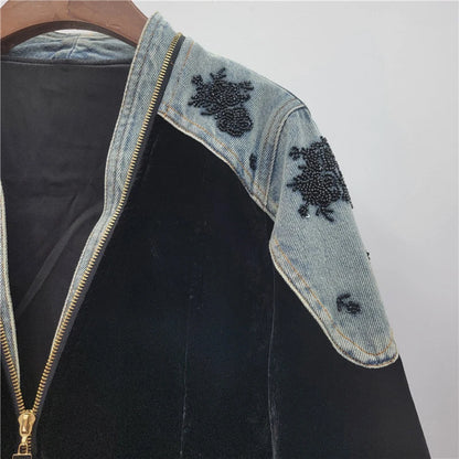 Patchwork Velvet Jacket